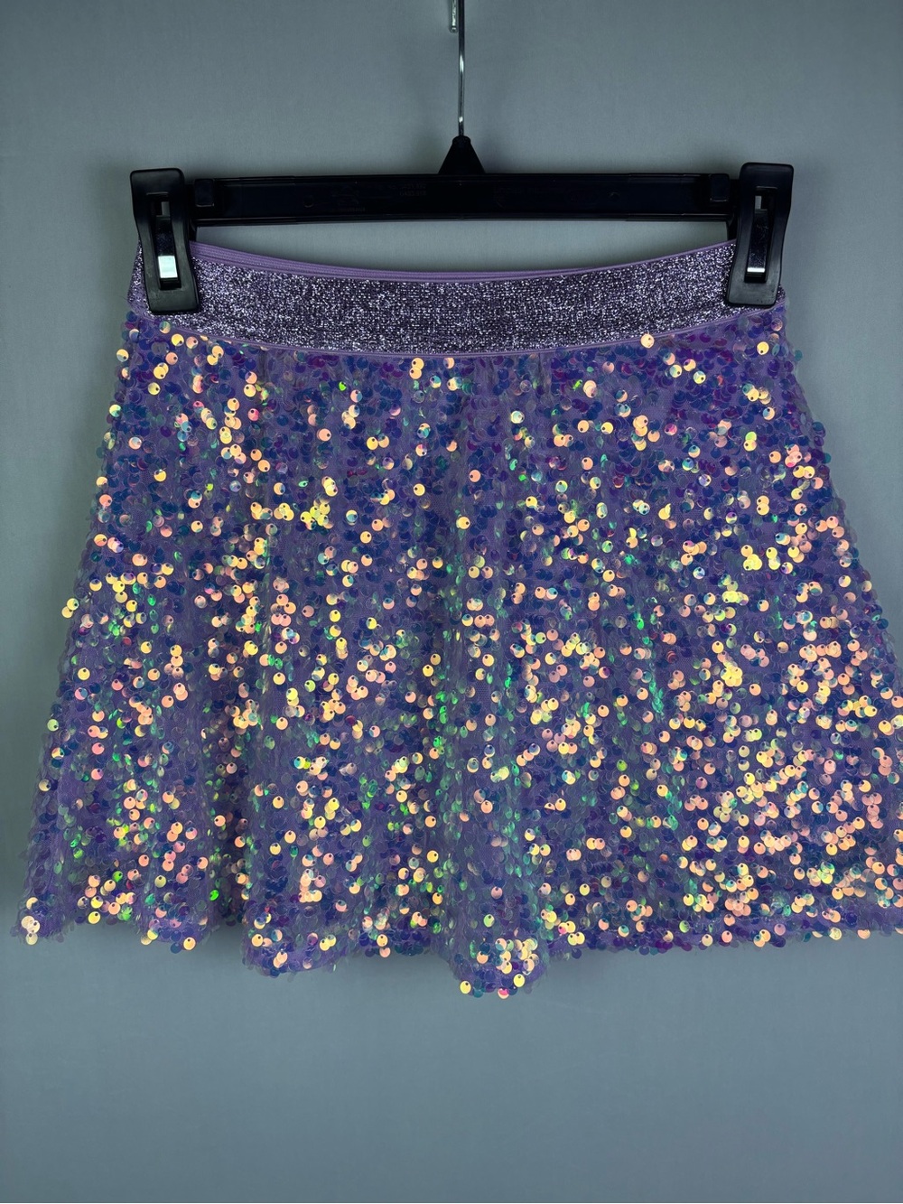 365 Kids Girls Size 8 Purple Iridescent
Sequin Tulle Party Skirt